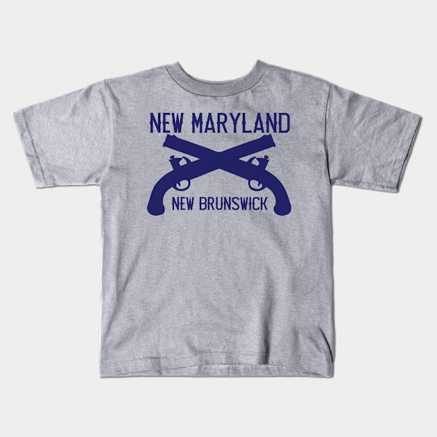 New Maryland Blue Kids T-Shirt by Amberchrome